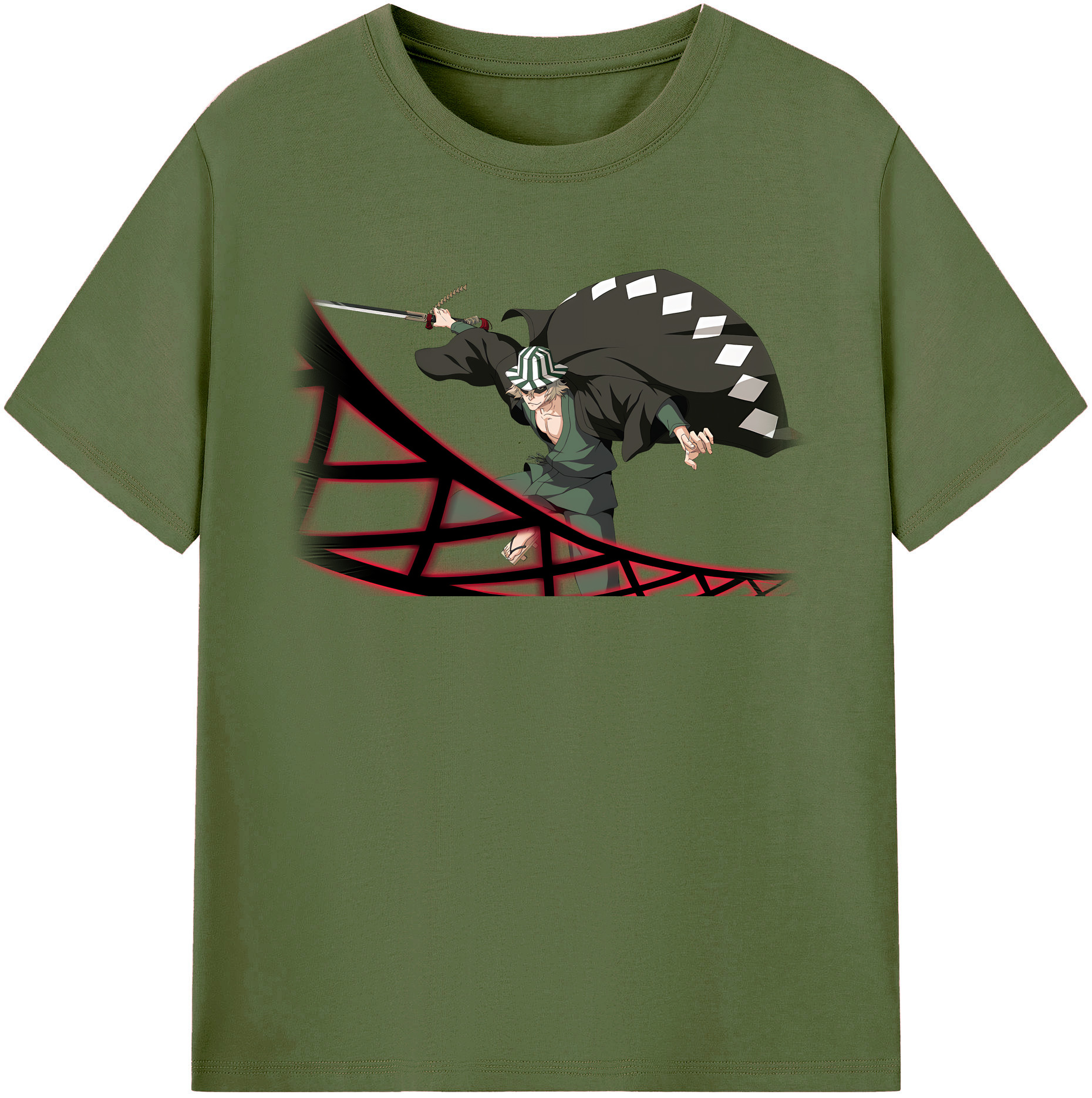 （画像用） "ブリーチ 浦原 喜助（うらはら きすけ） BLEACH Urahara Kisuke " 綿100％半袖Tシャツ（フロントプリント）
